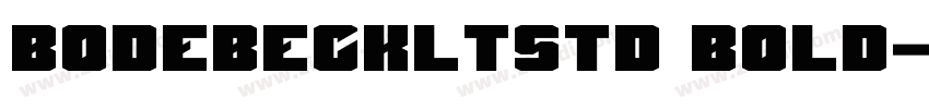 bodebeckltstd bold字体转换 bodebeckltstd bold字体转换